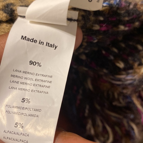 TONET BY CARELLA WOMEN CROCHET CARDIGAN SWEATER 90%WOOL SIZE 8 - Picture 13 of 16